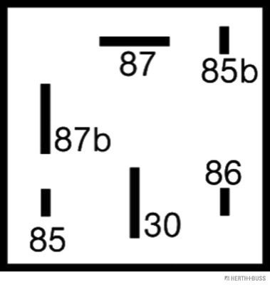 HERTH+BUSS ELPARTS 75896368 Relais Steuergerät-Motormanagement