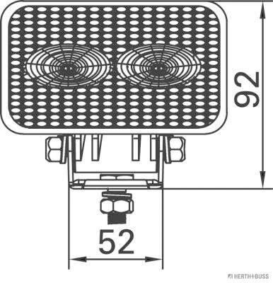 HERTH+BUSS 80690321 Arbeitsscheinwerfer LED, 10-30V