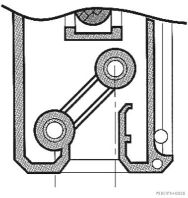 HERTH+BUSS 51306061 Stecker 1-polig, 8 A, 12 - 24 V, mit Sicherung