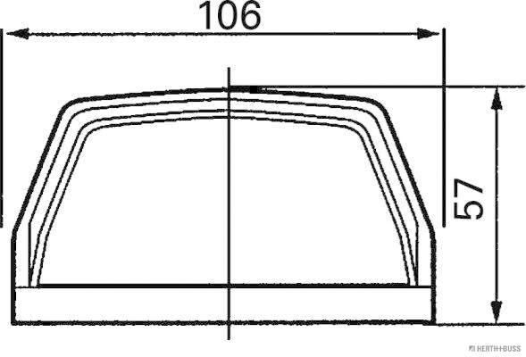 HERTH+BUSS 84750018 Kennzeichenleuchte 24 V