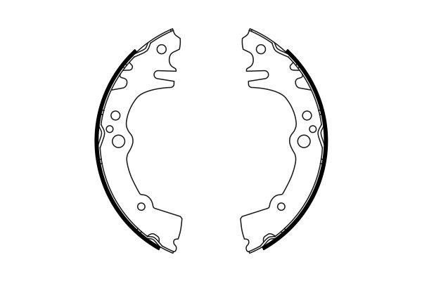 BOSCH 0 986 487 764 Bremsbackensatz