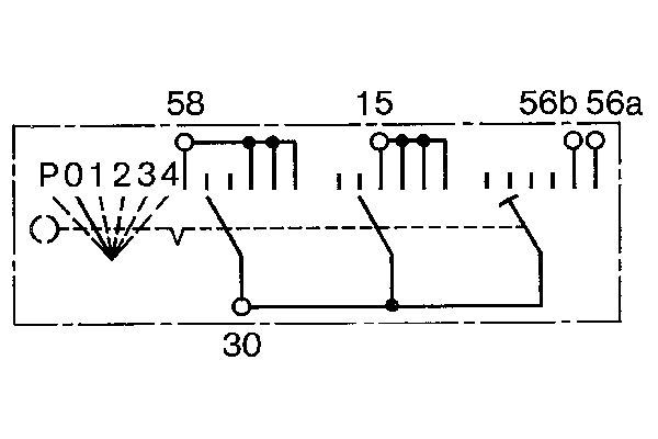 BOSCH 0 342 203 001 Z&uuml;nd-/Startschalter