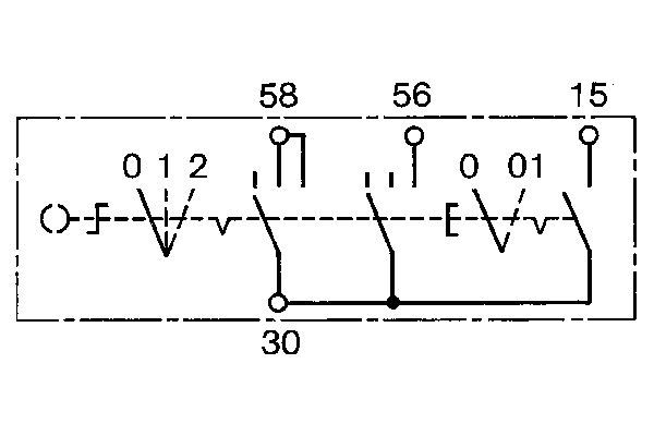 BOSCH 0 342 106 012 Z&uuml;nd-/Startschalter