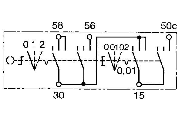 BOSCH 0 342 307 001 Z&uuml;nd-/Startschalter