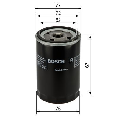 BOSCH 0 451 103 300 Ölfilter P3300 Ø 762mm Höhe 74mm
