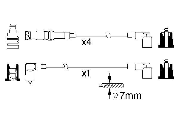 BOSCH 0 986 356 333 Z&uuml;ndleitungssatz