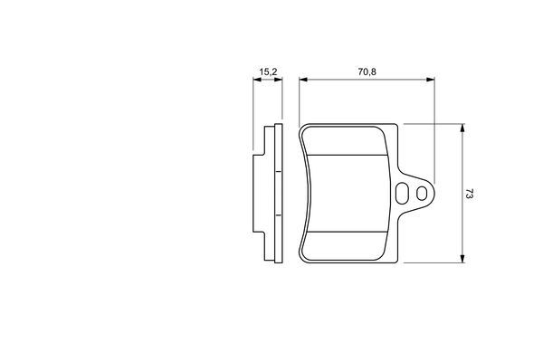 BOSCH 0 986 424 580 Bremsbelagsatz Scheibenbremse