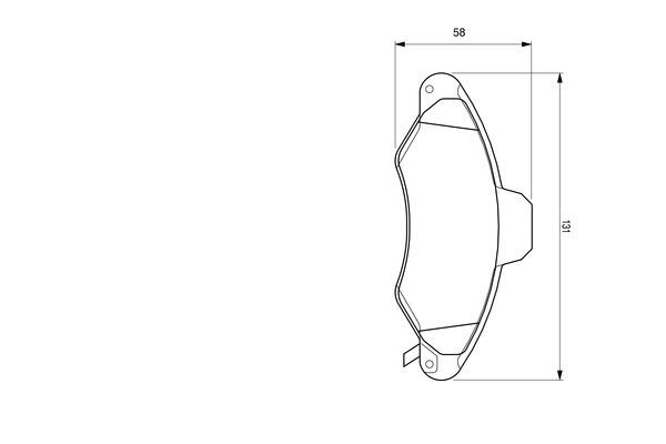 BOSCH 0 986 424 644 Bremsbelagsatz Scheibenbremse