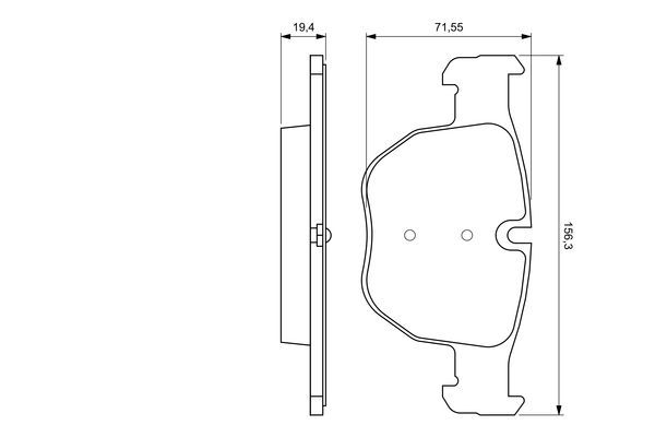 BOSCH 0 986 424 687 Bremsbelagsatz Scheibenbremse