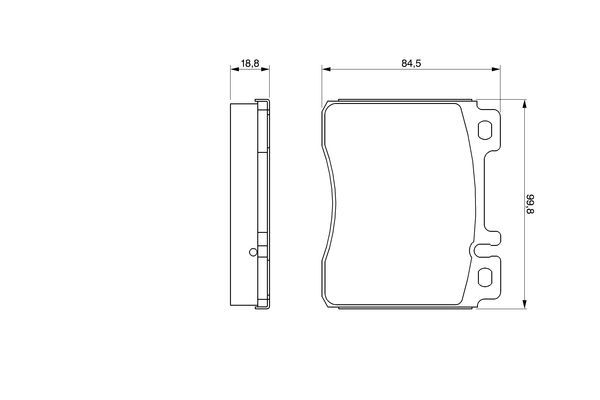 BOSCH 0 986 460 976 Bremsbelagsatz Scheibenbremse