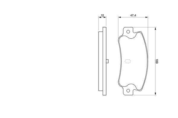 BOSCH 0 986 461 770 Bremsbelagsatz Scheibenbremse