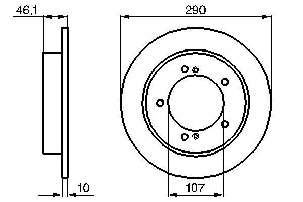 BOSCH 0 986 478 539 Bremsscheiben &Oslash; 2902mm f&uuml;r Vorderachse