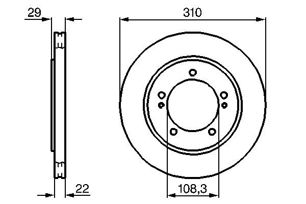 BOSCH 0 986 478 839 Bremsscheiben &Oslash; 310mm f&uuml;r Vorderachse