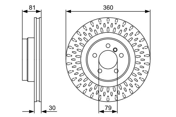 BOSCH 0 986 479 557 Bremsscheibe &Oslash; 3602mm f&uuml;r Vorderachse
