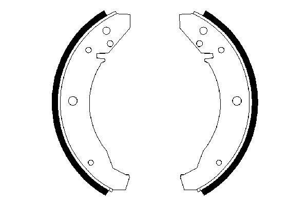 BOSCH 0 986 487 099 Bremsbackensatz