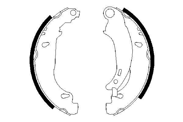 BOSCH 0 986 487 568 Bremsbackensatz