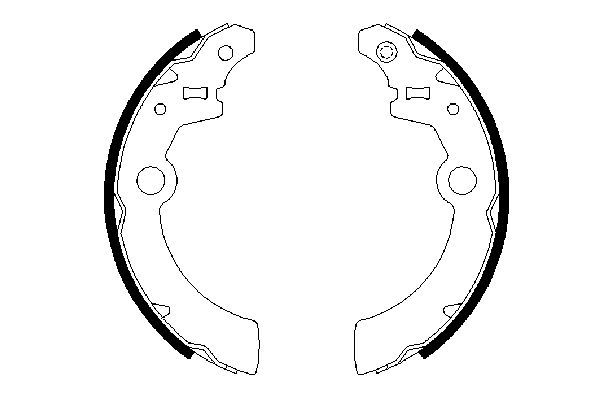 BOSCH 0 986 487 676 Bremsbackensatz
