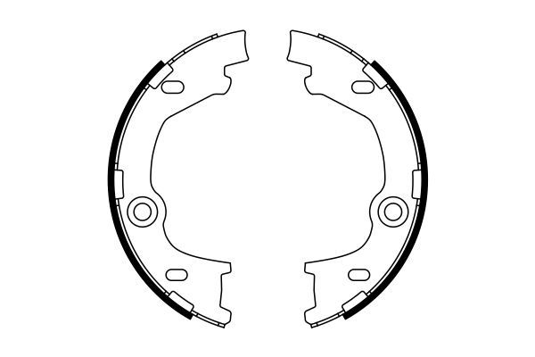 BOSCH 0 986 487 777 Bremsbackensatz Feststellbremse