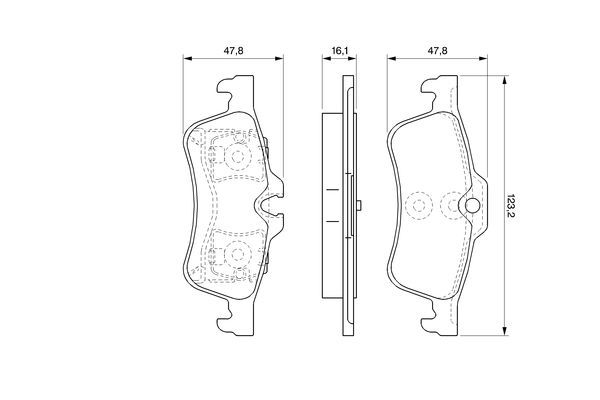 BOSCH 0 986 494 063 Bremsbelagsatz Scheibenbremse
