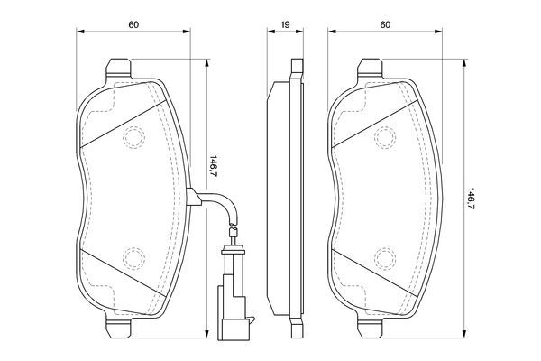 BOSCH 0 986 494 068 Bremsbelagsatz Scheibenbremse
