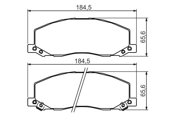 BOSCH 0 986 494 298 Bremsbelagsatz Scheibenbremse