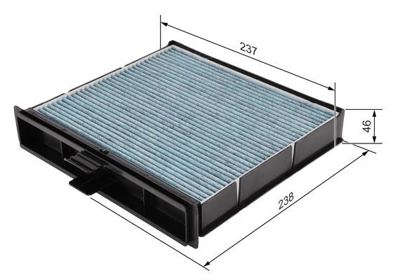 BOSCH 0 986 628 527 Filter Innenraumluft FILTER+