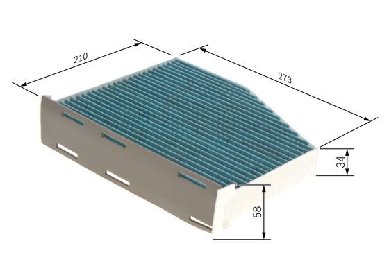BOSCH 0 986 628 551 Filter Innenraumluft FILTER+