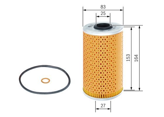 BOSCH 1 457 429 121 &Ouml;lfilter P9121 &Oslash; 83mm H&ouml;he 1644mm