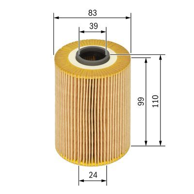 BOSCH 1 457 429 142 &Ouml;lfilter P9142 &Oslash; 83mm H&ouml;he 101mm