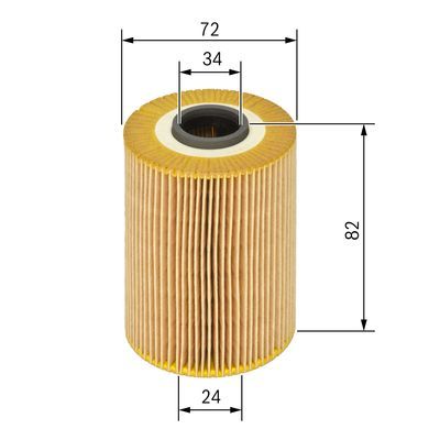 BOSCH 1 457 429 197 &Ouml;lfilter P9197 &Oslash; 72mm H&ouml;he 823mm