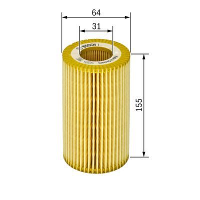 BOSCH 1 457 429 268 Ölfilter P9268 Ø 635mm Höhe 155mm