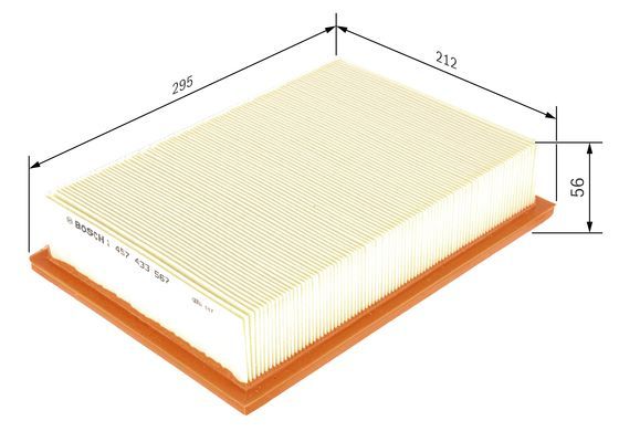 BOSCH 1 457 433 567 Filter Innenraumluft