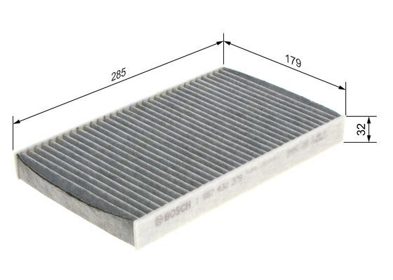 BOSCH 1 987 432 379 Filter Innenraumluft