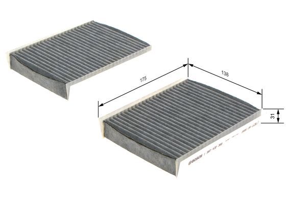 BOSCH 1 987 432 386 Filter Innenraumluft