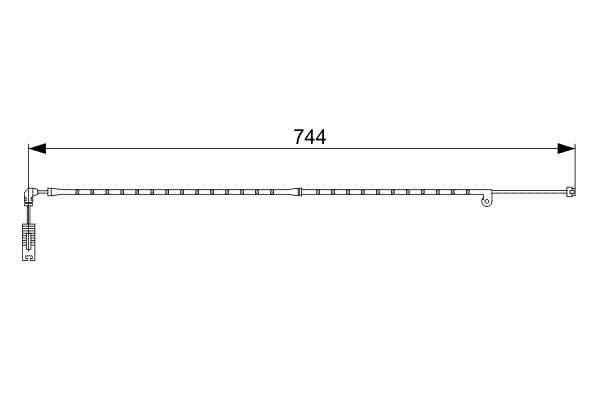 BOSCH 1 987 473 021 Warnkontakt Bremsbelagverschlei&szlig;