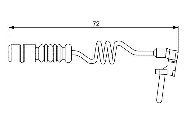 BOSCH 1 987 473 057 Warnkontakt Bremsbelagverschlei&szlig;