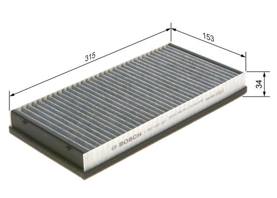 BOSCH 1 987 432 407 Filter Innenraumluft