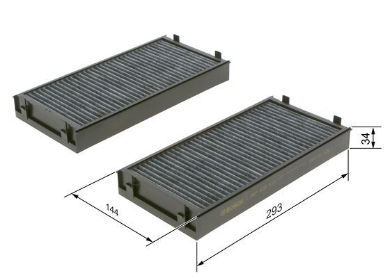 BOSCH 1 987 432 419 Filter Innenraumluft
