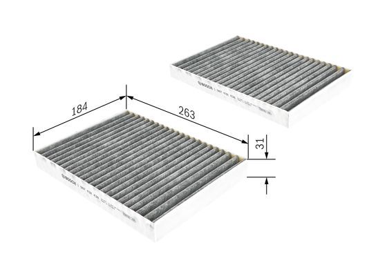 BOSCH 1 987 432 438 Filter Innenraumluft