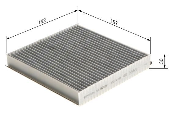 BOSCH 1 987 432 568 Filter Innenraumluft