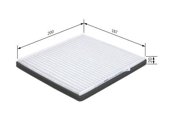 BOSCH 1 987 435 013 Filter Innenraumluft