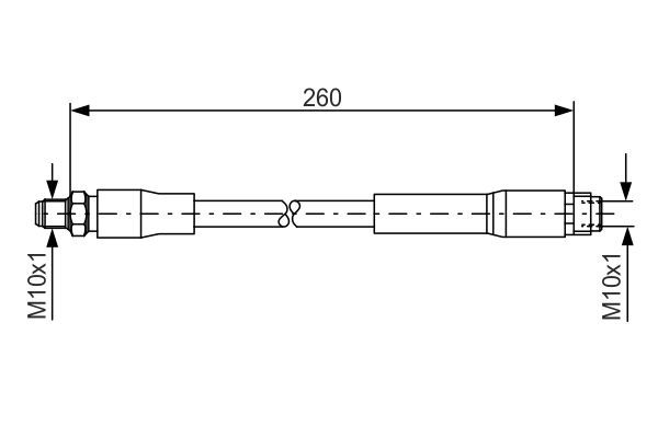 BOSCH 1 987 476 760 Bremsschlauch