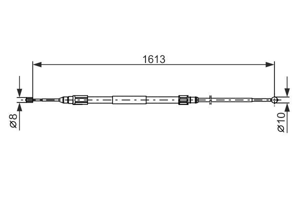 BOSCH 1 987 477 987 Seilzug Feststellbremse
