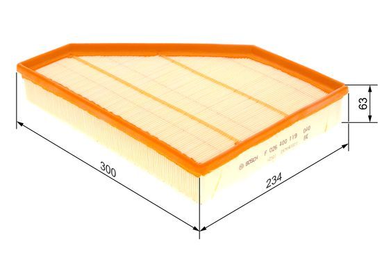 BOSCH F 026 400 119 Luftfilter