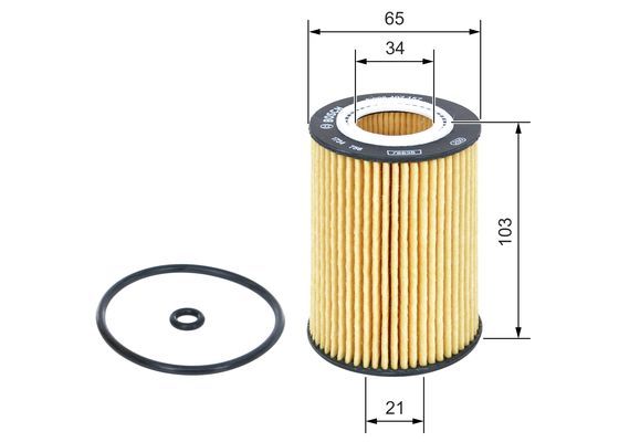 BOSCH F 026 407 157 Ölfilter P7157 Ø 65mm Höhe 102mm