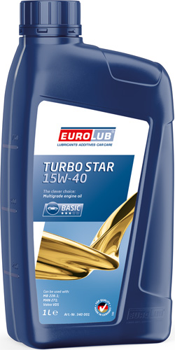 EUROLUB 340001 Motoröl Turbo Star 15W-40 1L