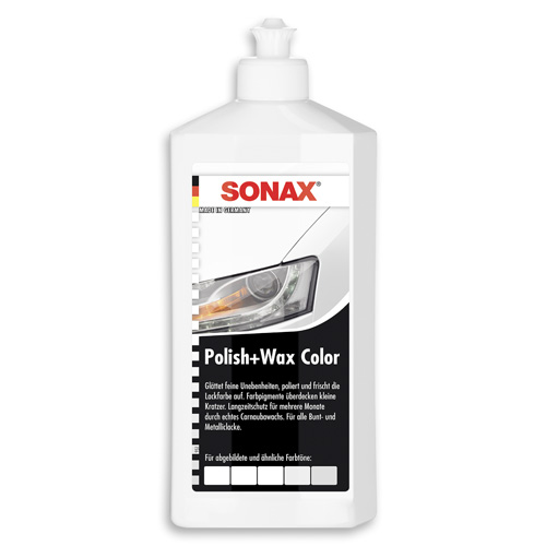 SONAX 02960000 Polish + Wax Color weiß 500ml