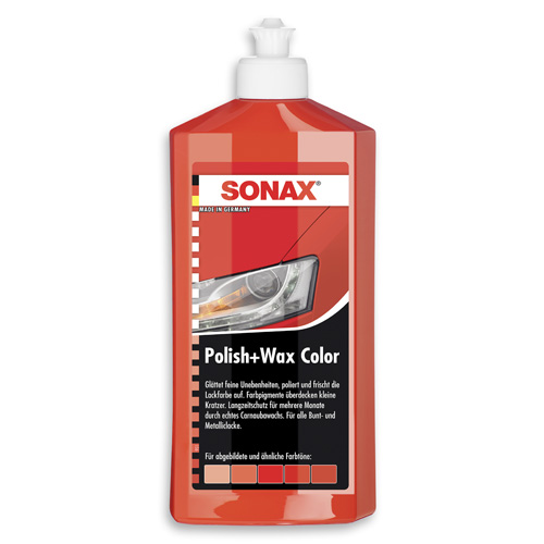 SONAX 02964000 Polish + Wax Color rot 500ml
