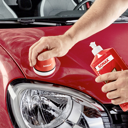 SONAX 02964000 Polish + Wax Color rot 500ml