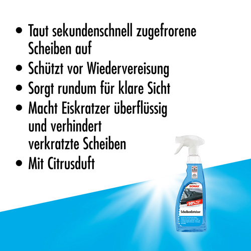 SONAX 03314410 Scheibenenteiser 750ml
